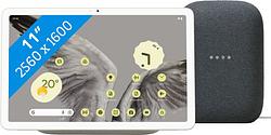 Foto van Google pixel tablet 256gb wifi crème + nest audio charcoal