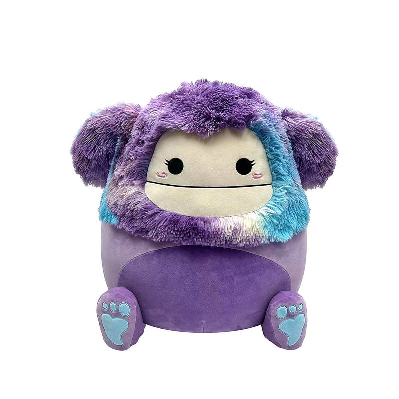 Foto van Squishmallows pluchen knuffel eden de paarse bigfoot