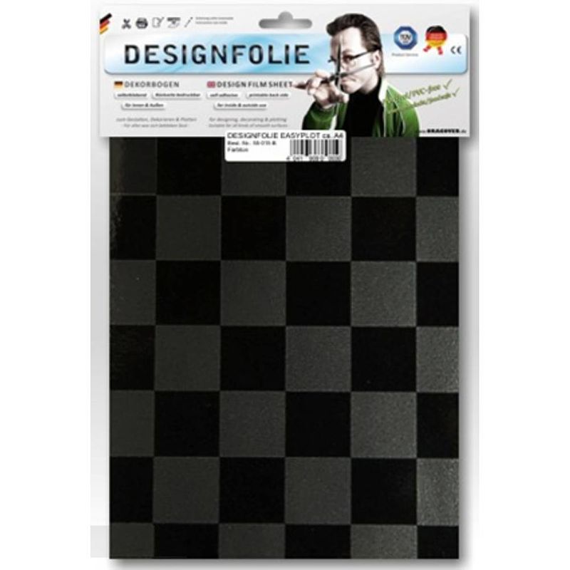 Foto van Oracover 87-077-071-b designfolie easyplot fun 3 (l x b) 300 mm x 208 mm parelmoer, grafiet, zwart