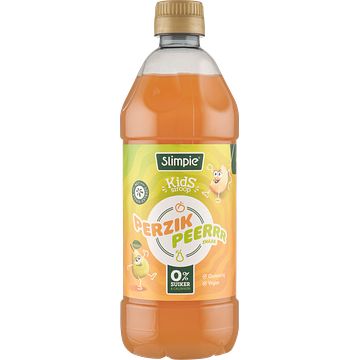 Foto van Slimpie kids siroop perzik peerrr smaak 580ml bij jumbo