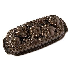 Foto van Nordic ware - bakvorm ""wheat & pumpkin loaf pan"" - nordic ware fall harvest bronze