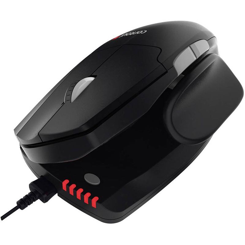 Foto van Contour design unimouse ergonomische muis usb zwart 7 toetsen