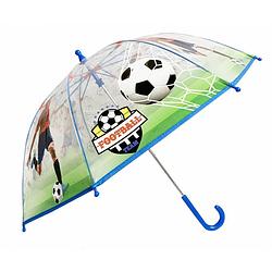 Foto van Paraplu jongens transparant voetbal 45 cm