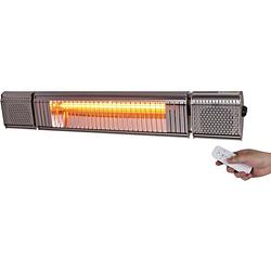 Foto van Maxxgarden hangende terrasverwarmer - heater met afstandsbediening - incl. bluetooth speaker - 2000 w