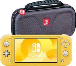 Foto van Nintendo switch lite geel + bigben beschermtas