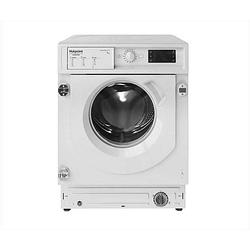Foto van Hotpoint inbouw patrijspoort wasmachine biwmhg71483eu - 7 kg - inductiemotor - breedte 60cm - klasse d - 1400 tpm - wit
