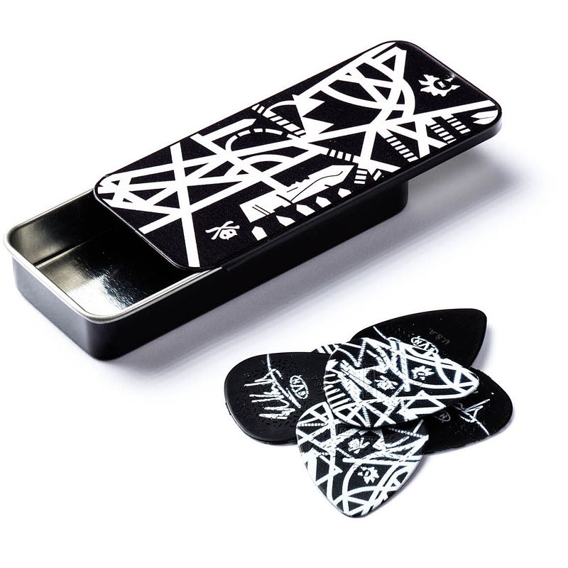 Foto van Dunlop evhpt06 evh starbody pick tin plectrumset (6 stuks)