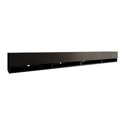 Foto van Meubella tv-meubel asino - zwart visgraat - 280 cm