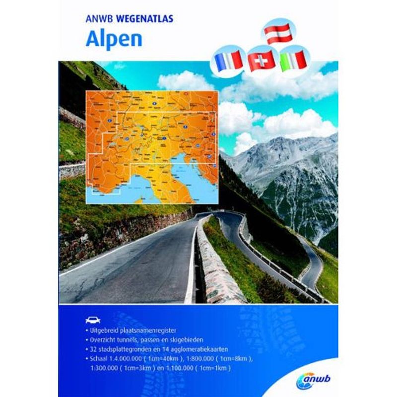 Foto van Alpen - anwb wegenatlas