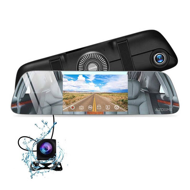 Foto van Azdome pg01 2ch mirror touch dashcam