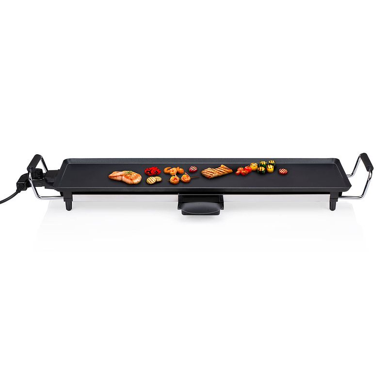 Foto van Alpina teppanyaki grillplaat - 70 x 23 cm - 230v 2000w - zwart