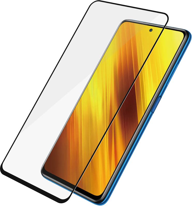 Foto van Panzerglass case friendly xiaomi poco x3 / xiaomi poco x3 pro screenprotector glas zwart