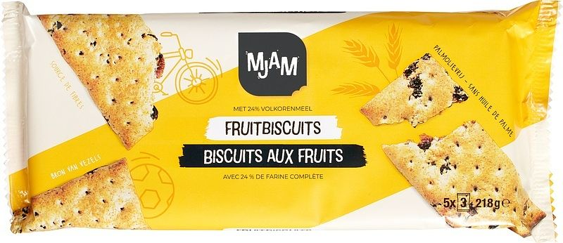 Foto van Mjam fruitbiscuits