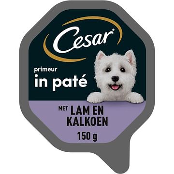 Foto van Cesar primeur maaltijdkuipje lam & kalkoen hondenvoer 150g bij jumbo