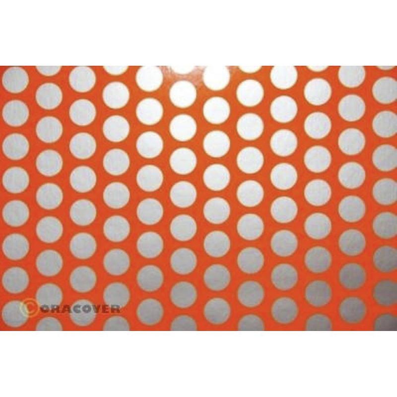 Foto van Oracover 41-064-091-002 strijkfolie fun 1 (l x b) 2 m x 60 cm rood, oranje, zilver