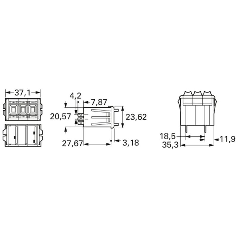 Foto van Bourns 3683s-1-102l cermet-potmeter 2 w 1 kω 1 stuk(s)