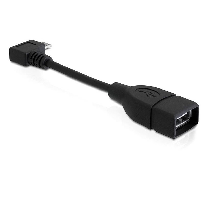 Foto van Delock micro usb b naar usb a kabeltje met otg functie 10 centimeter