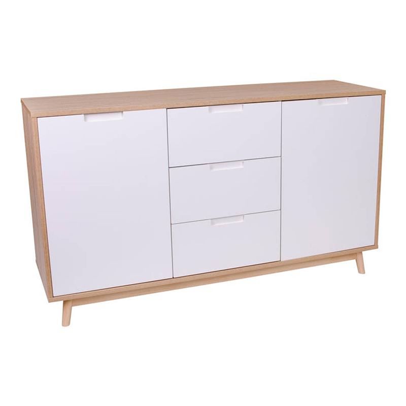 Foto van Cooper dressoir eiken/wit.