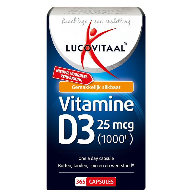 Foto van Lucovitaal vitamine d3 25mcg capsules