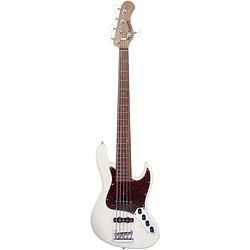 Foto van Sadowsky metroexpress vintage j/j bass morado solid olympic white 5-snarige elektrische basgitaar