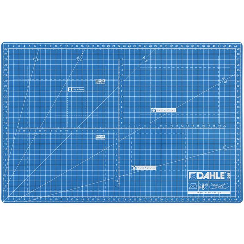 Foto van Dahle knife mat 30x45cm snijmat a3 blauw