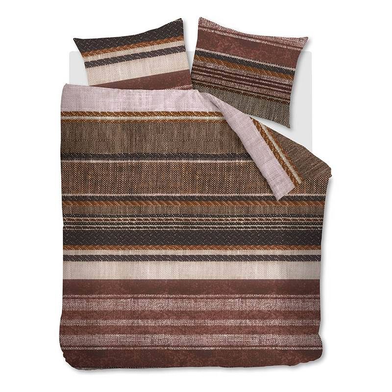 Foto van Beddinghouse lola flanel dekbedovertrek - lits-jumeaux (260x200/220 cm + 2 slopen) - flanel - terra