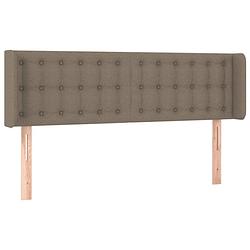 Foto van The living store hoofdeind bedombouw - 147 x 16 x 78/88 cm - taupe