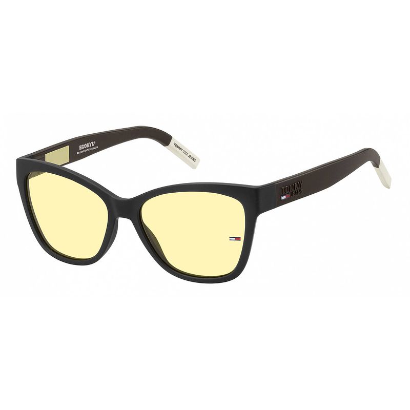 Foto van Tommy hilfiger zonnebril 0026/s cat.3 cat-eye nylon zwart/geel