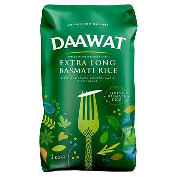 Foto van Daawat the longest basmati rice 1kg bij jumbo