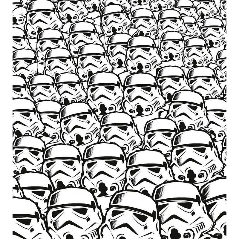 Foto van Komar star wars stormtrooper swarm vlies fotobehang 250x280cm 5-banen