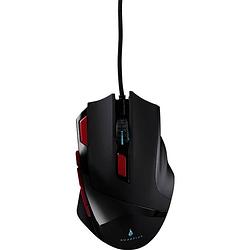 Foto van Surefire gaming eagle claw gaming-muis usb optisch zwart/rood 9 toetsen 600 dpi, 800 dpi, 1200 dpi, 1600 dpi, 2400 dpi, 3200 dpi verlicht