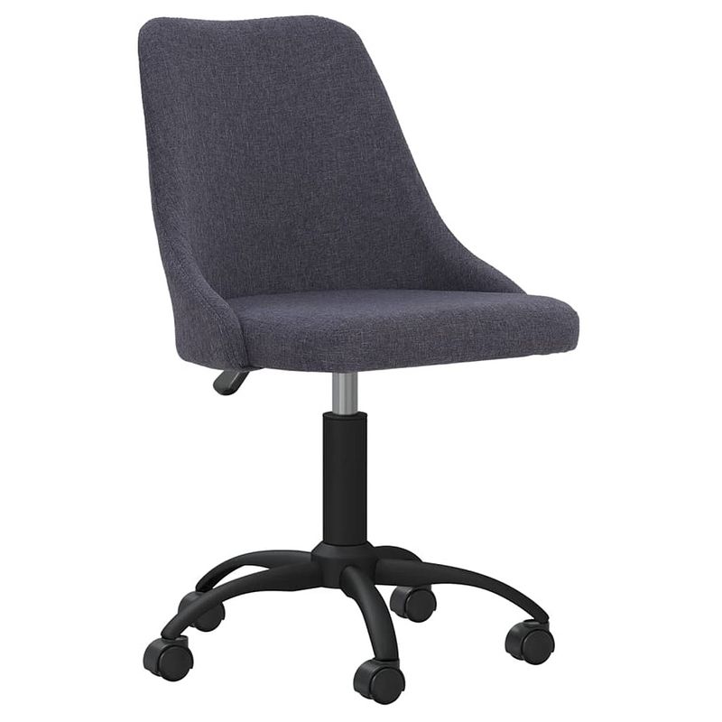 Foto van The living store draaibare eetstoelen - donkergrijs - 51 x 56 x (86-98) cm - gasveermechanisme