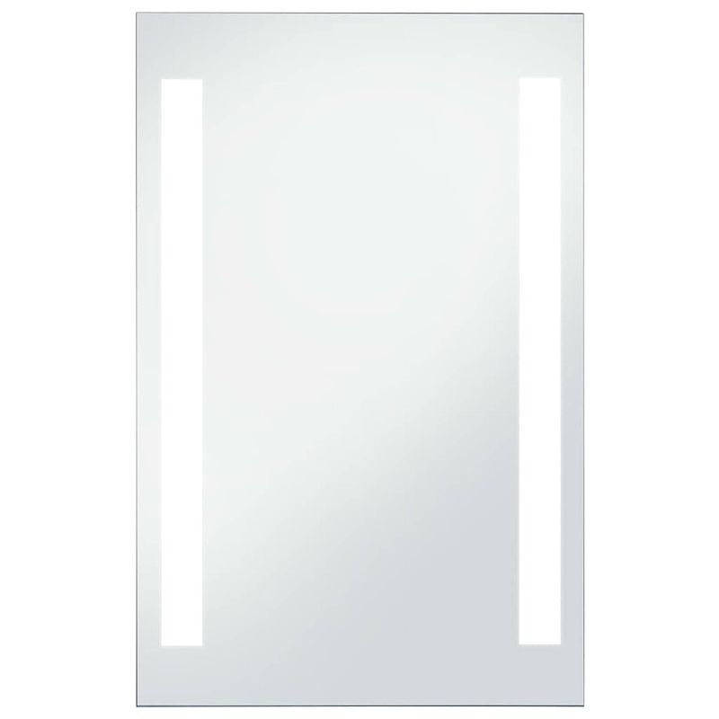 Foto van The living store badkamerspiegel - led-verlichting - 60 x 100 cm - zilver - ip44