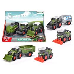 Foto van Dickie toys fendt tractor 3-delige set 9cm