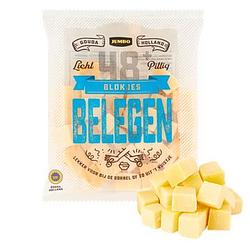 Foto van Jumbo blokjes belegen kaas 48+ 200g