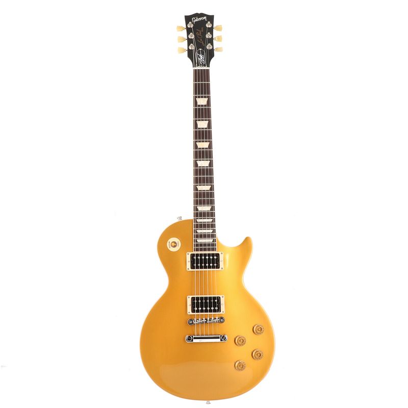 Foto van Gibson artist collection slash "victoria" les paul standard goldtop elektrische gitaar met koffer