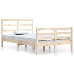 Foto van The living store bedframe grenenhout - 205.5 x 125.5 x 100 cm - rustiek design