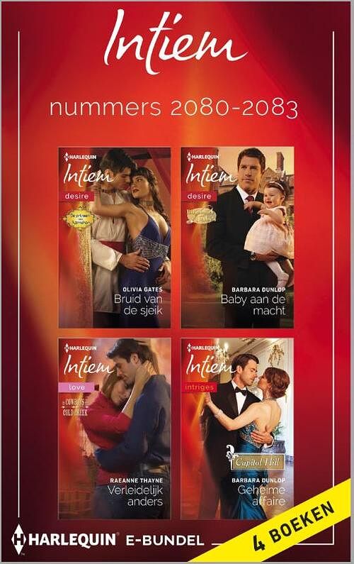 Foto van Intiem e-bundel nummers 2080-2083 - barbara dunlop, olivia gates, raeanne thayne - ebook (9789461998354)