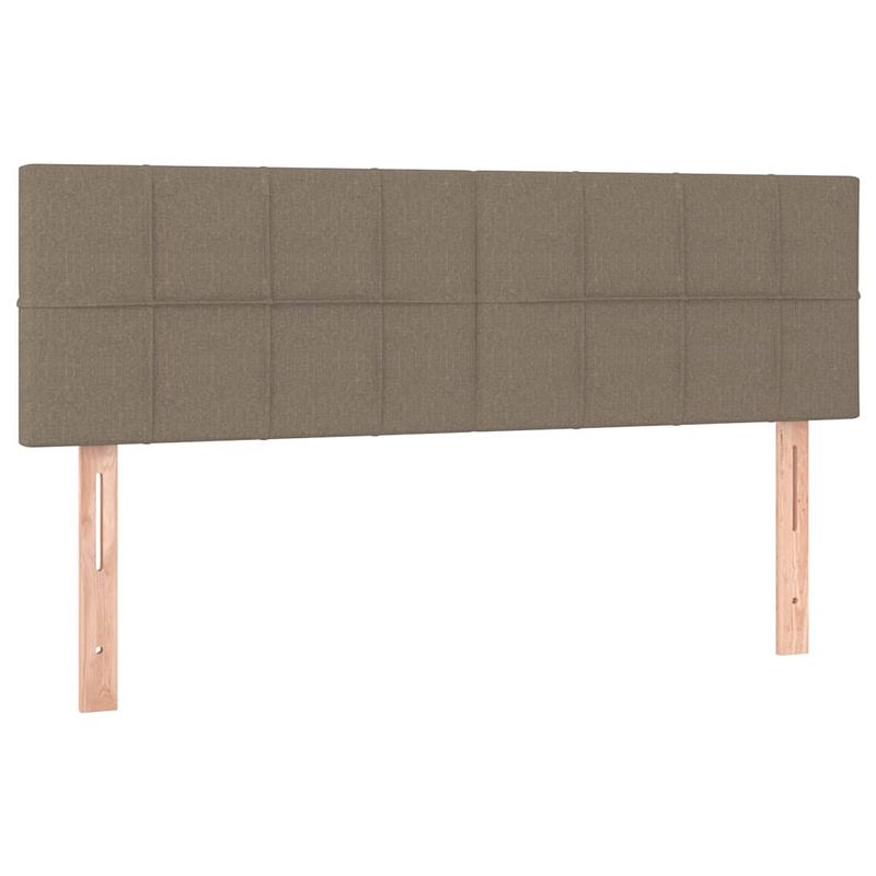 Foto van The living store hoofdbord taupe - comfort - 144 x 5 x 78/88 cm - duurzaam materiaal - stevige poten - verstelbare