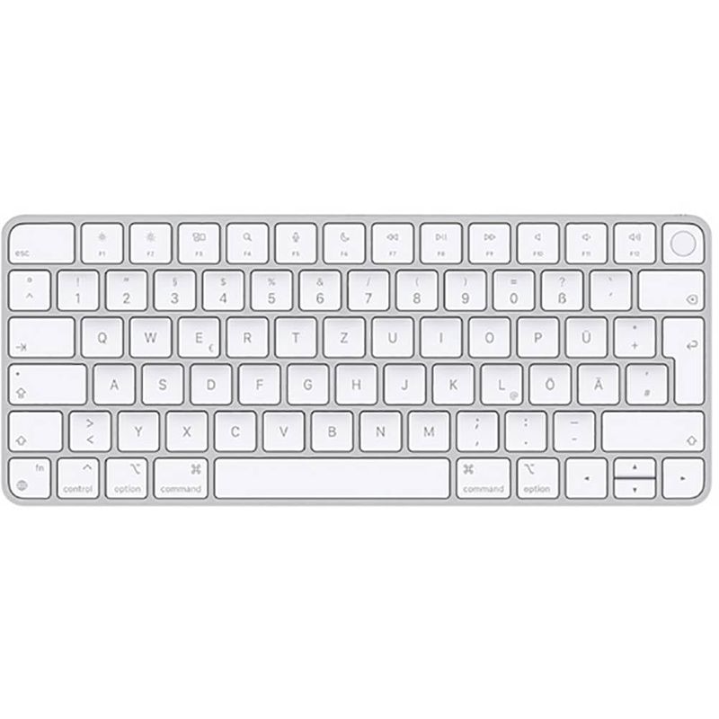 Foto van Apple magic keyboard mit touch id toetsenbord bluetooth wit oplaadbaar