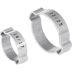 Foto van Norma bevestigingsring met 2 oren 1107012034 bundel-ø (bereik) 31 tot 34 mm zilver 1 stuk(s)