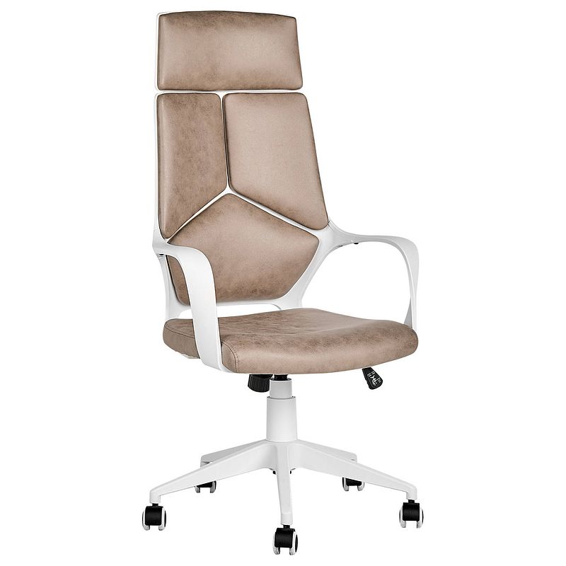 Foto van Beliani delight - bureaustoel-beige-polyester