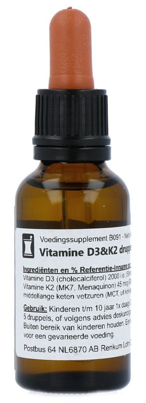 Foto van Verasupplements vitamine d3 & k2 druppels