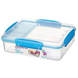 Foto van Sistema to go snack attack duo - blauw - 975 ml