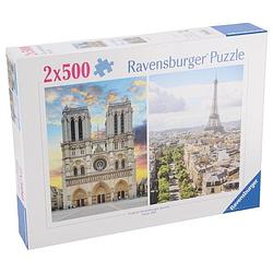 Foto van Ravensburger puzzel in parijs 2 x 500 stukjes