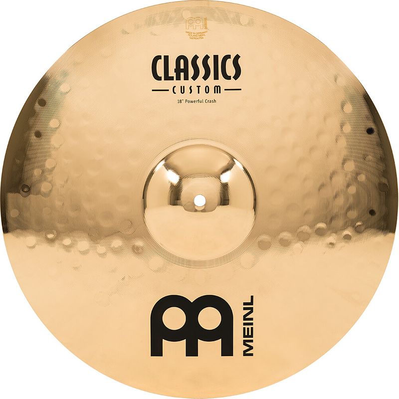 Foto van Meinl cc18pc-b classics custom brilliant 18 inch crash bekken