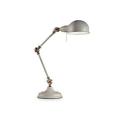 Foto van Moderne tafellamp truman - grijs - ideal lux - e27