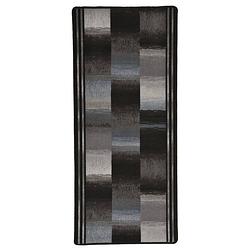 Foto van Vidaxl tapijtloper met gelbodem 67x120 cm zwart