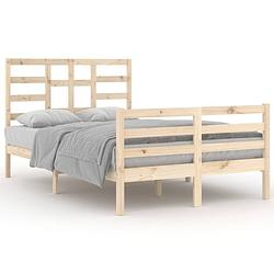 Foto van Vidaxl bedframe massief hout 120x200 cm