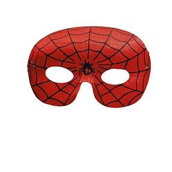 Foto van Spinnenheld oogmasker rood verkleed accessoire - verkleedmaskers